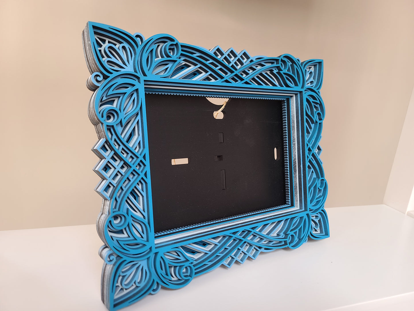 5 x 7 Photo Frame (8" x 10.5") Blue + Light Blue