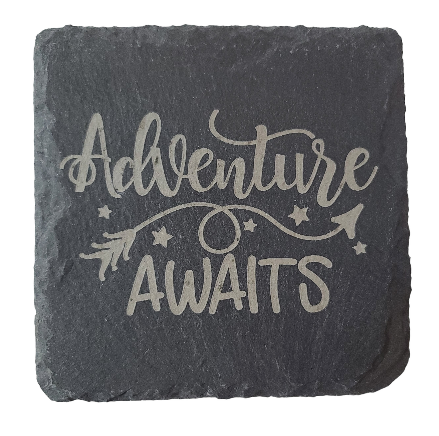 Adventure Awaits Slate Coaster