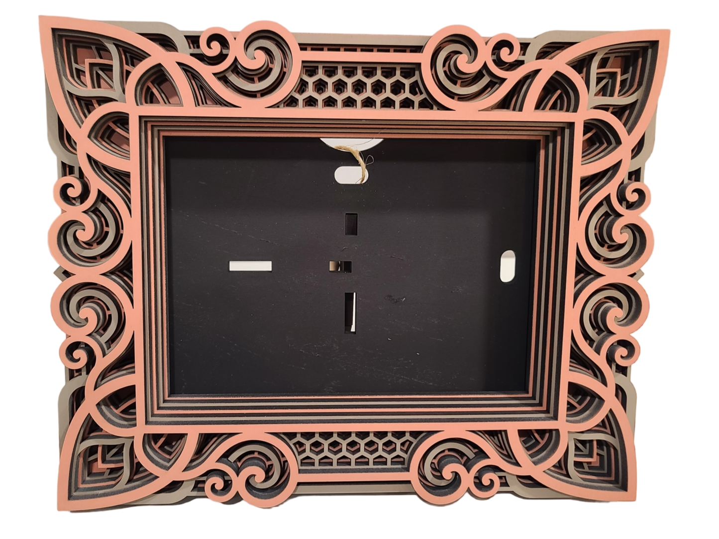 5 x 7 Photo Frame (8" x 10.5") Peach + Taupe