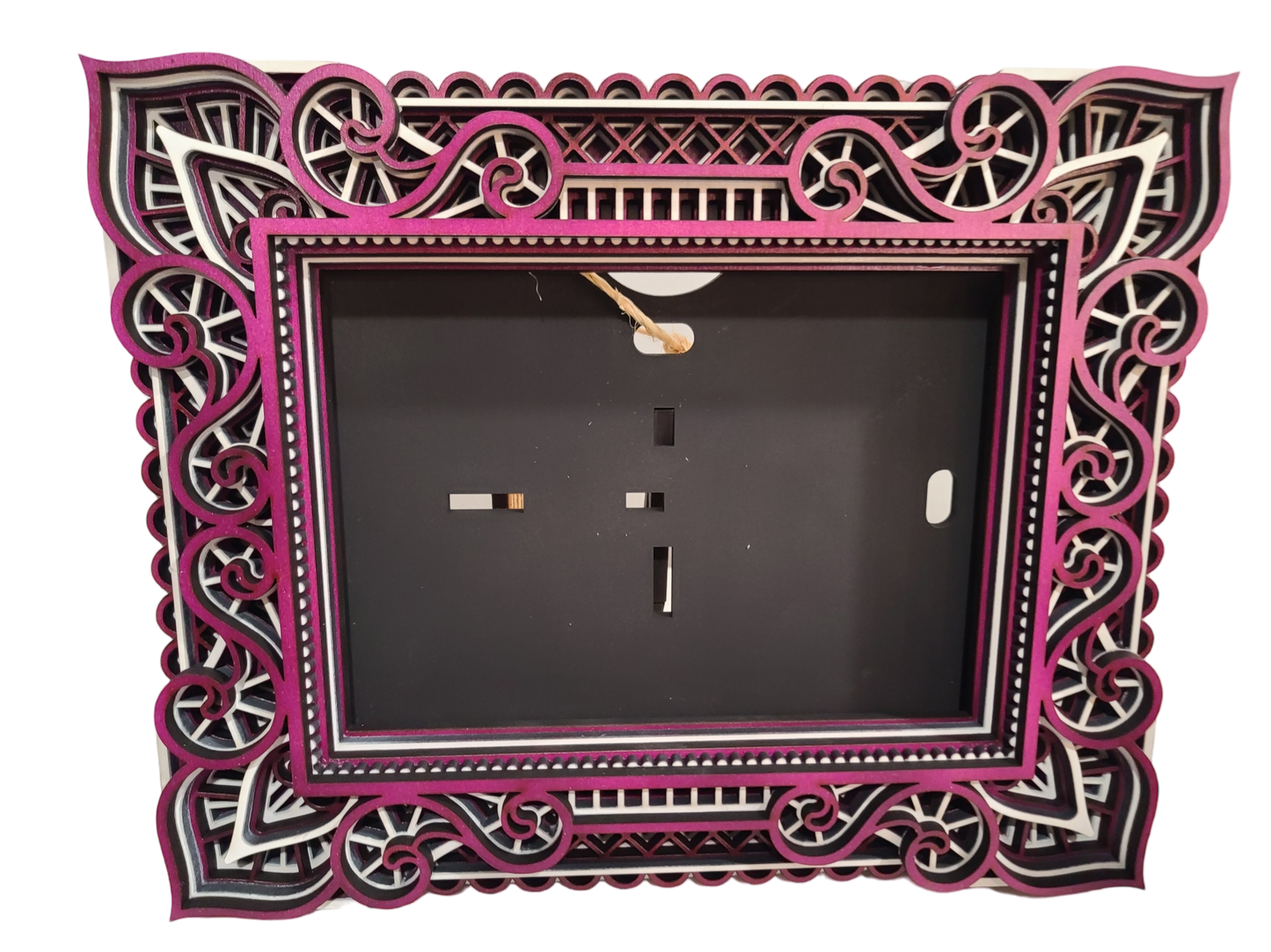 5 x 7 Photo Frame (8" x 10.5") Purple + White