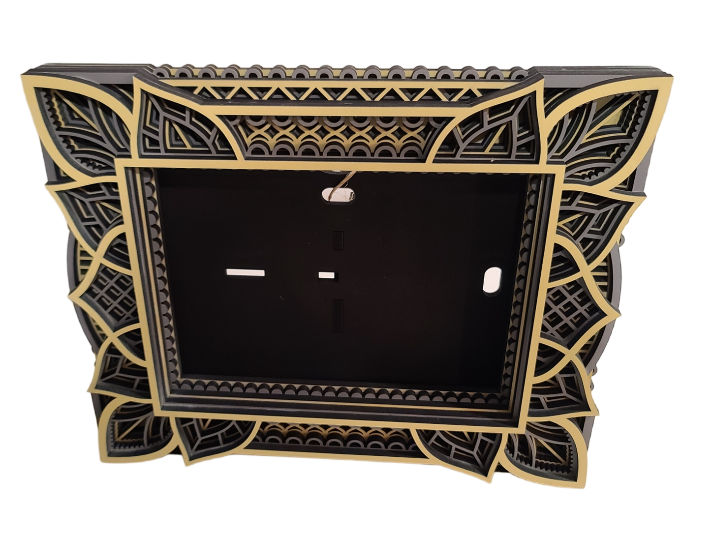 5 x 7 Photo Frame (8" x 10.5") Yellow + Gray