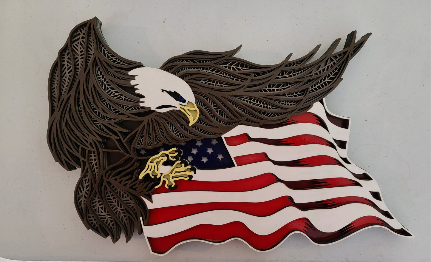 Eagle with Flag 11" x 17"