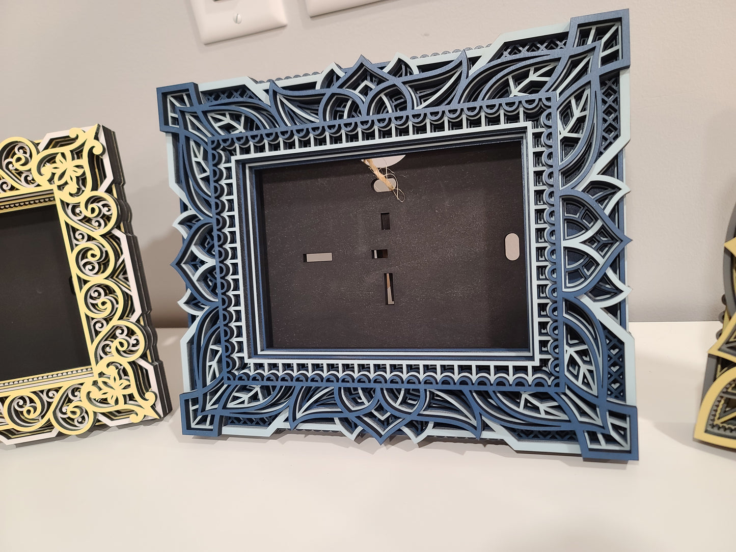 5 x 7 Photo Frame (8" x 10.5") Blue + Light Blue