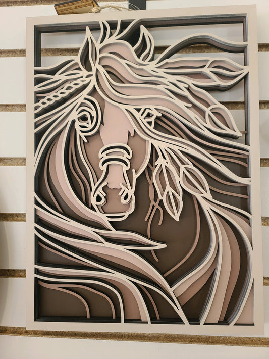 Horse Braid (11.5" x 15.75")