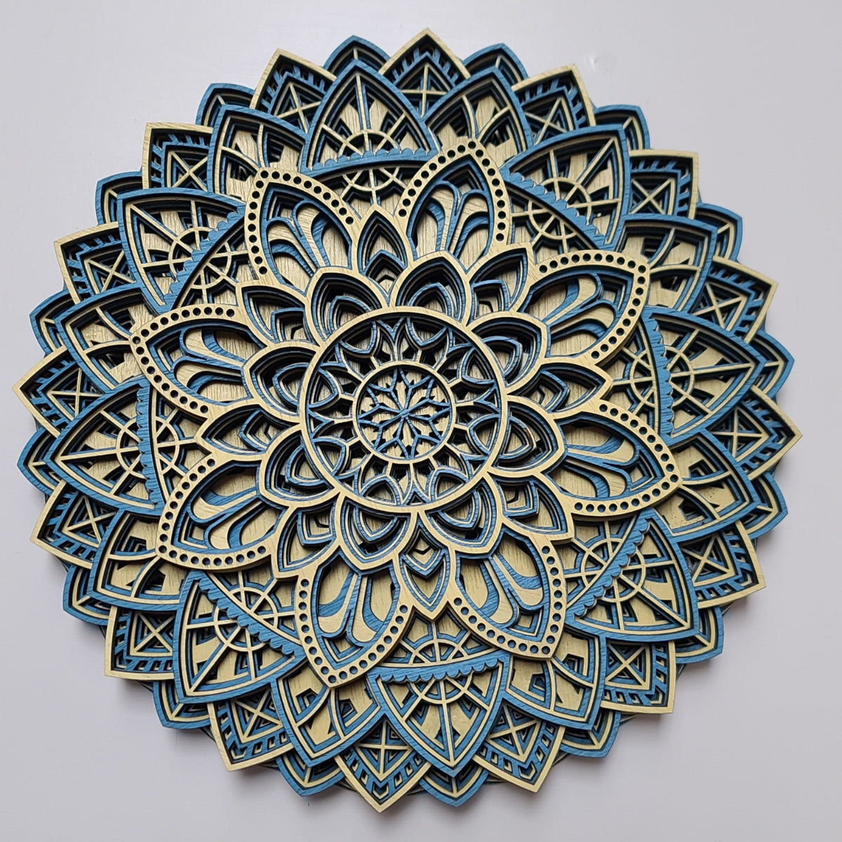 Blue + Yellow 10.25" x 10.25"