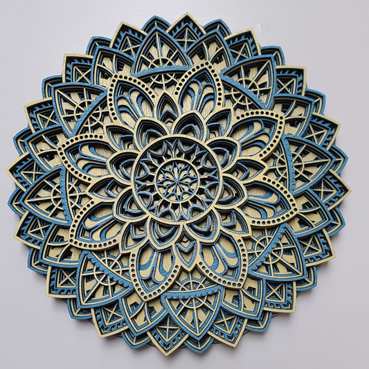 Blue + Yellow 10.25" x 10.25"