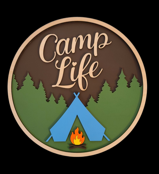 Camp Life (17.5" Round)