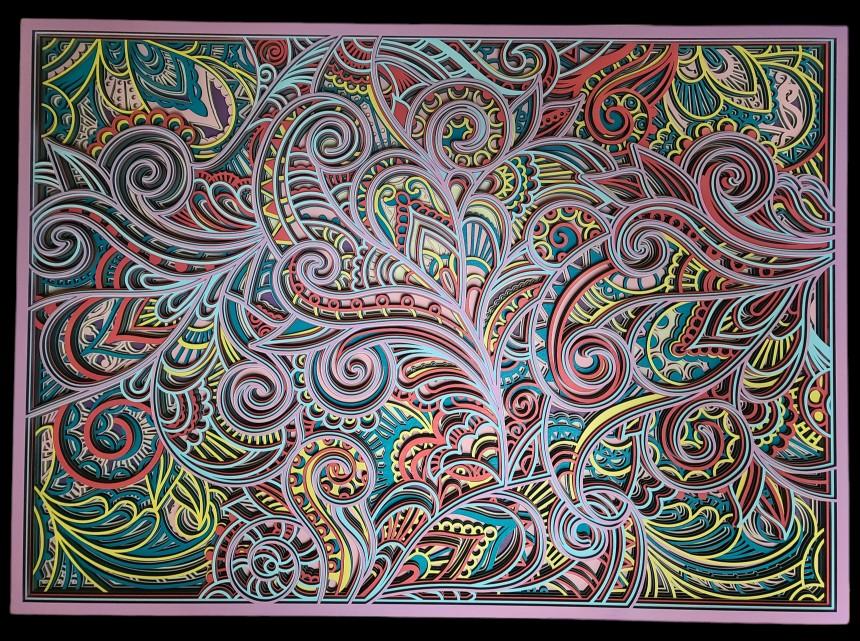 Paisley Wood Wall Decor (23.5" x 32.75)