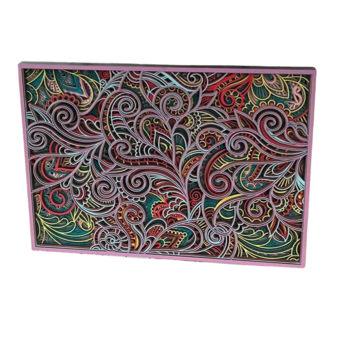 Paisley Wood Wall Decor (23.5" x 32.75)